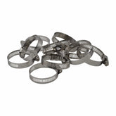 10 Piece 304 Stainless Steel 33-57mm Worm Drive Hose Clamp - Twin Eagle Imports