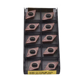 10pcs Sandvik DCMT 11 T3 08-MF 1125 – Turning Insert (Finishing, MF Chipbreaker) - Twin Eagle Imports