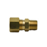 Brass Compression Male Female Connector (T3/8xM1/4) | DOT