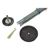 1/2" Steel Spring Drain Rods Heavy Duty Drain Pipe Cleaner Includes Plungers - Twin Eagle Imports