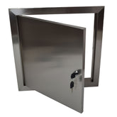 14″ (365mm) Stainless Steel Access Panel with Key Lock