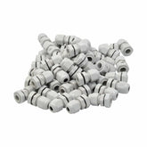 50 Pack IP68 PG7 White Nylon Cable Gland 3-6.5mm Cable Range - Twin Eagle Imports