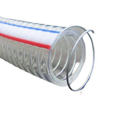 Wire Reinforced Clear Flexible PVC Hose ID 3/8''(10mm), 100m/roll