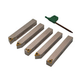 5pc Indexable Turning Tool Holder Set 12mm Shank 11-125-T15 - Twin Eagle Imports
