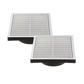 Twin Pack PFL150 Ductsure Ducting Wall Vent : Fixed Louver - Φ150