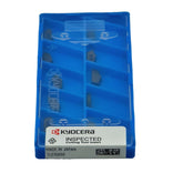 10 pc Kyocera TKN2 PR1535 Cut-Off & Grooving Insert – top view showing cutting edges.