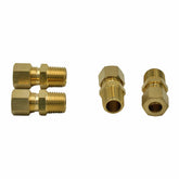 DOT Brass Connector 4pc Brass Compression Male Female Connector (T5/16xM1/4)