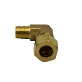 Brass Compression Union 90° Male Female Elbow (T3/8xM1/8)