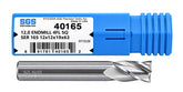 Kyocera SGS 40165 12mm 4 Flute Uncoated Stub Carbide Square End Mill - Twin Eagle Imports
