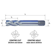 Somta 4 Flute 7/16 HSS-Co8 Multi-Purpose End Mill - Twin Eagle Imports