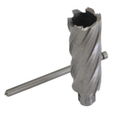 Twin Eagle Imports Annular Cutter 32 x 75mm D.O.C HSS Weldon Shank Annular Cutter with Pilot Pin