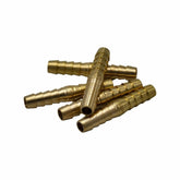 Twin Eagles Brass Connector 5pc 1/4" Brass Straight Hose Barb H8 Grab Kit