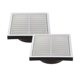 Twin Pack PFL100 Ductsure Ducting Wall Vent : Fixed Louvre - Φ100 - Twin Eagle Imports