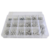 510 piece Aluminium Pop Rivet Grab Kit Assortment 6mm to 30mm stalk size