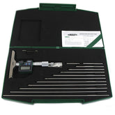 Insize Digital Depth Micrometer 0-300mm/0-12" Range Series 3540-300E - Twin Eagle Imports