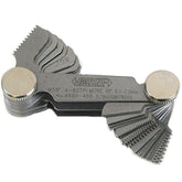 INSIZE Measuring Equipment Insize Metric 60° & Whitworth 55° Screw Pitch Gauge 0.4-7mm/4-62TPI Range Series 4820-450