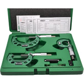 INSIZE Measuring Equipment Insize Metric Outside Micrometer 3 Piece Set 0-75mm Range Series 3203-753A