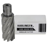 Twin Eagle Imports Annular Cutter 29 x 50mm D.O.C HSS Weldon Shank Annular Cutter