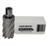 Twin Eagle Imports Annular Cutter 33 x 50mm D.O.C HSS Weldon Shank Annular Cutter