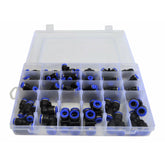 Twin Eagle Imports Grab Kits 60pc Metric Pneumatic Push in Air Line Hose Joiner Grab Kit Assortment