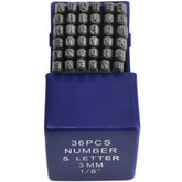 Twin Eagle Imports Letter and Number Stamp Punches 3mm Letter and Number Stamp Punch 36 Piece
