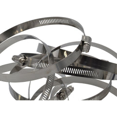10 Piece 304 Stainless Steel 118-140mm Worm Drive Hose Clamp - Twin Eagle Imports