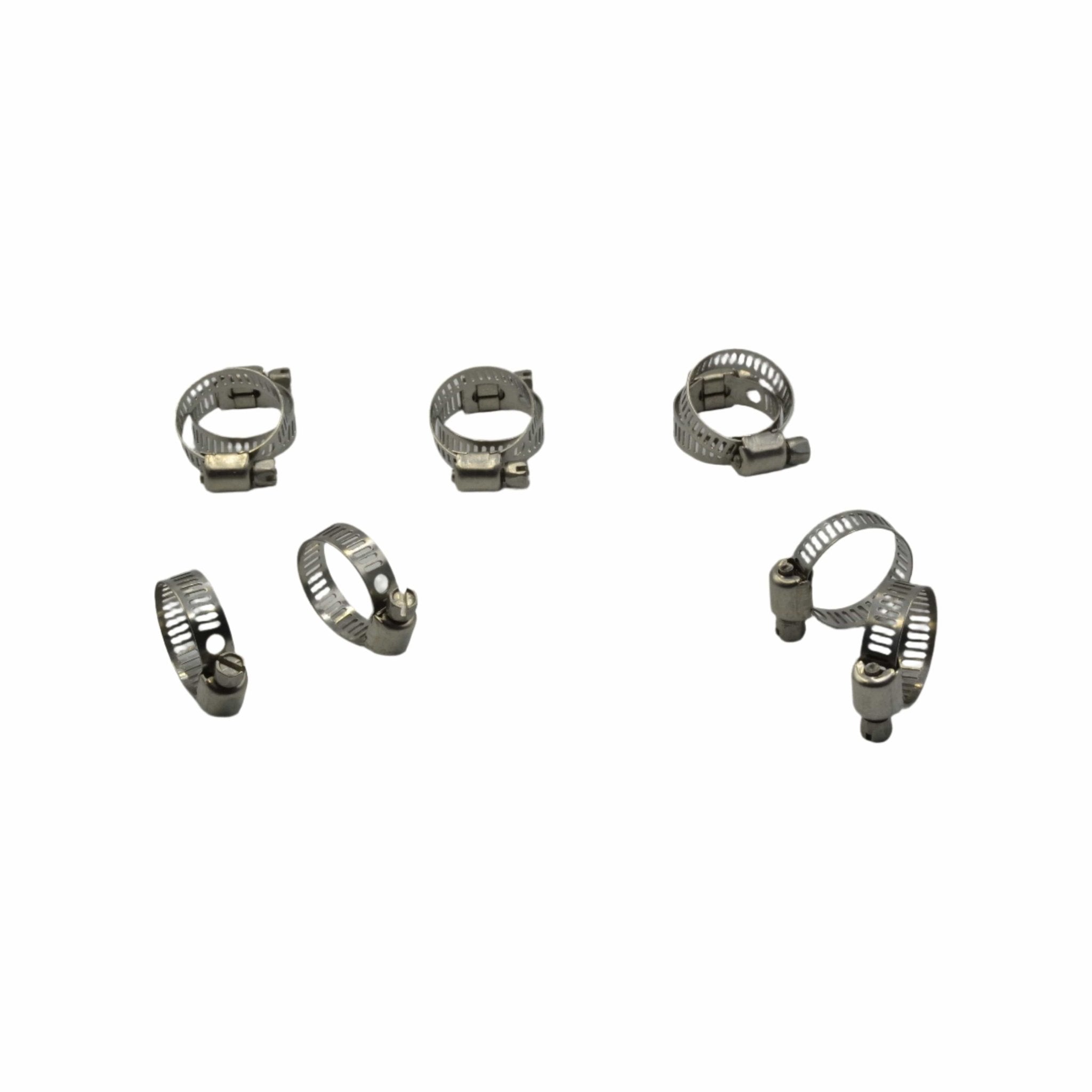 10 Piece 304 Stainless Steel 12-23mm Worm Drive Hose Clamp - Twin Eagle Imports