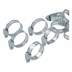 10 Piece 304 Stainless Steel 19-38mm Worm Drive Hose Clamp - Twin Eagle Imports