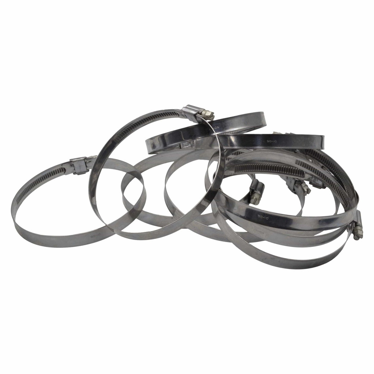 10 Piece Kale 304 Stainless Steel 90-110mm Worm Drive Hose Clamp - Twin Eagle Imports