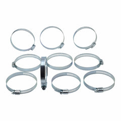 10 Piece Zinc Coated Steel 65-89mm Worm Drive Hose Clamp - Twin Eagle Imports