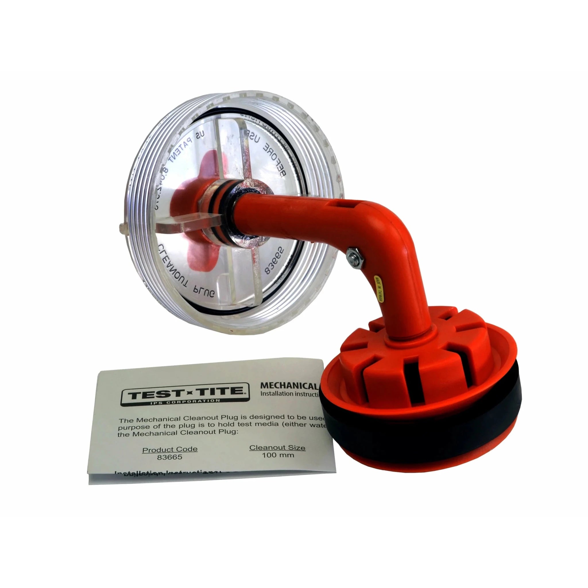 100mm 4 inch Testite Mechanical Cleanout Test Plug 115 MTP 100 - Twin Eagle Imports