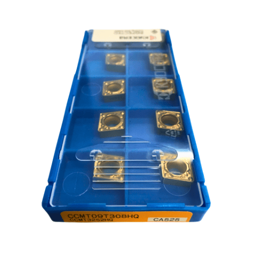 10pc Kyocera CCMT09T308HQ CA525 – Turning Insert (Finishing to Medium, HQ Chipbreaker) - Twin Eagle Imports