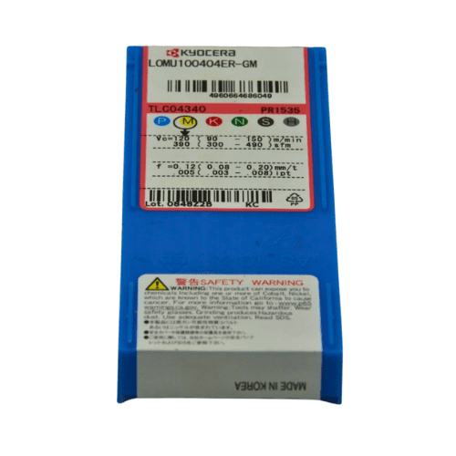 10pc Kyocera LOMU100404ER-GM PR1535 – Milling Insert (General Purpose, GM Chipbreaker) - Twin Eagle Imports