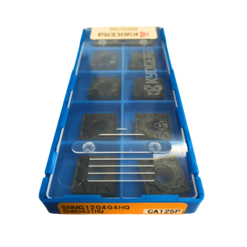 10pc Kyocera SNMG120404HQ CA125P – Turning Insert (Finishing to Medium, HQ Chipbreaker) - Twin Eagle Imports