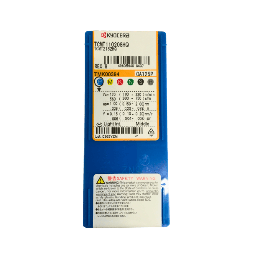 10pc Kyocera TCMT110208HQ CA125P – Turning Insert (Roughing, HQ Chipbreaker) - Twin Eagle Imports