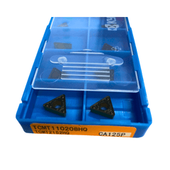 10pc Kyocera TCMT110208HQ CA125P – Turning Insert (Roughing, HQ Chipbreaker) - Twin Eagle Imports