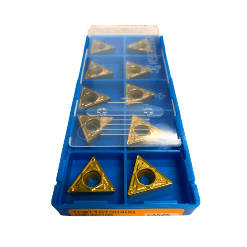 10pc Kyocera TCMT16T304HQ CA525 – Turning Insert (Finishing to Medium, HQ Chipbreaker) - Twin Eagle Imports