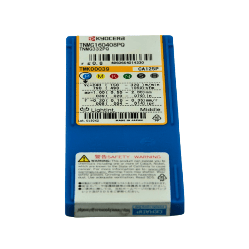 10pc Kyocera TNMG160408PQ CA125P – Turning Insert (Finishing, PQ Chipbreaker) - Twin Eagle Imports