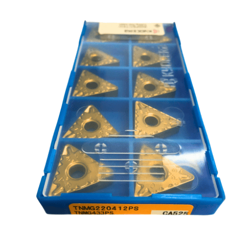 10pc Kyocera TNMG220412PS CA525 – Turning Insert (Medium to Roughing, PS Chipbreaker) - Twin Eagle Imports