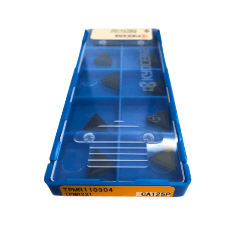 10pc Kyocera TPMR110304 CA125P – Turning Insert (Finishing to Medium, Steel Machining) - Twin Eagle Imports