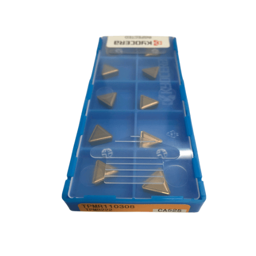 10pc Kyocera TPMR110308 CA525 – Turning Insert (Finishing to Medium, Steel Machining) - Twin Eagle Imports