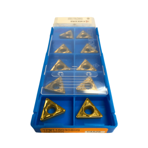 10pc Kyocera TPMT160308HQ CA525 – Turning Insert (Finishing to Medium, HQ Chipbreaker) - Twin Eagle Imports