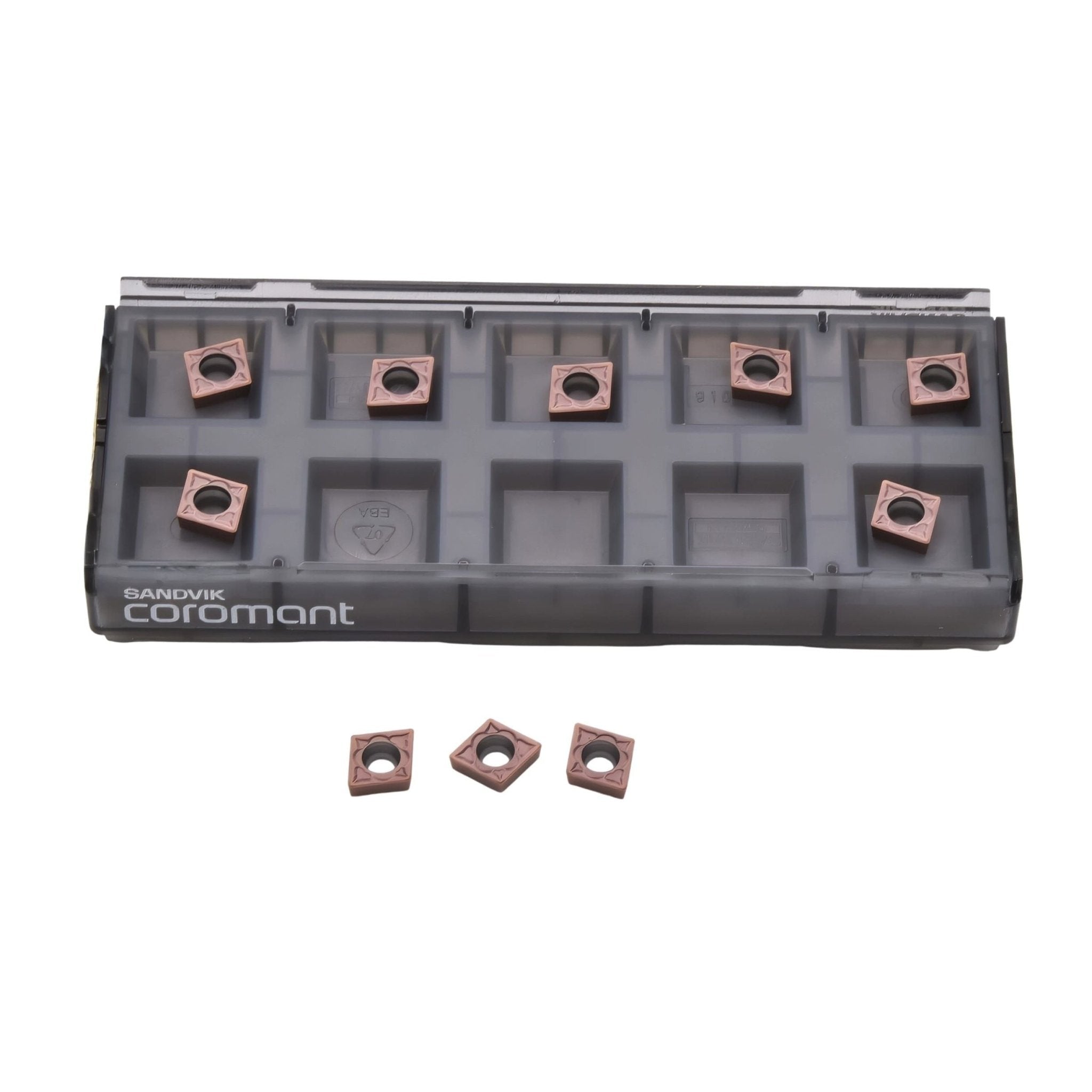 10pc Sandvik Coromant CCMT 06 02 04-MM 1125 Turning Insert (Suitable for Stainless Steel, Medium Chipbreaker) - Twin Eagle Imports