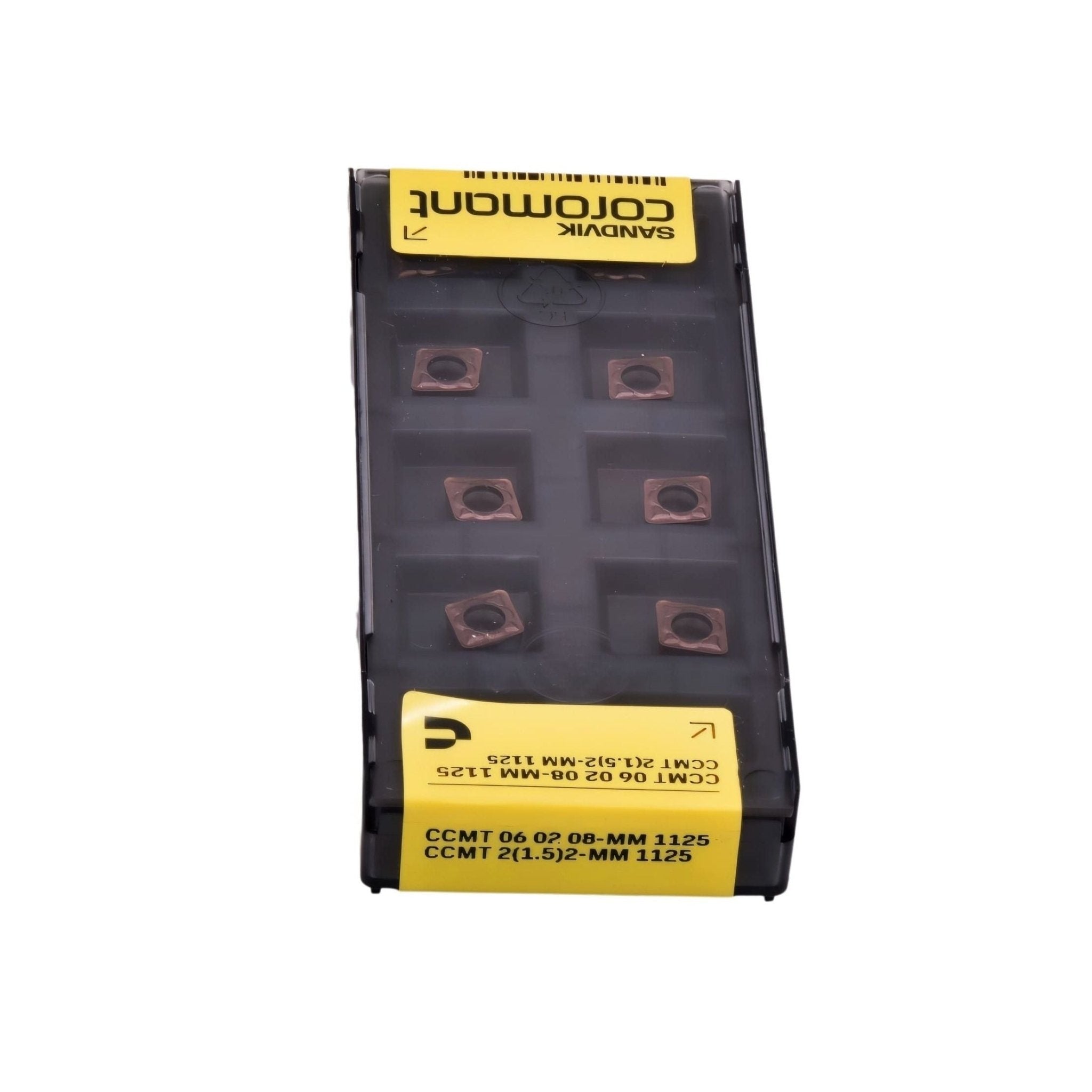 10pc Sandvik Coromant CCMT 06 02 08-MM 1125 Turning Insert (Suitable for Stainless Steel, Medium Chipbreaker) - Twin Eagle Imports