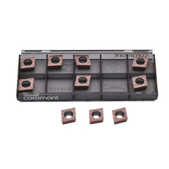 10pc Sandvik Coromant CCMT 09 T3 04-MM 1125 Turning Insert (Suitable for Stainless Steel, Medium Chipbreaker) - Twin Eagle Imports