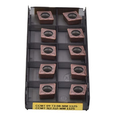 10pc Sandvik Coromant CCMT 09 T3 08-MM 1125 Turning Insert (Suitable for Stainless Steel, Medium Chipbreaker) - Twin Eagle Imports