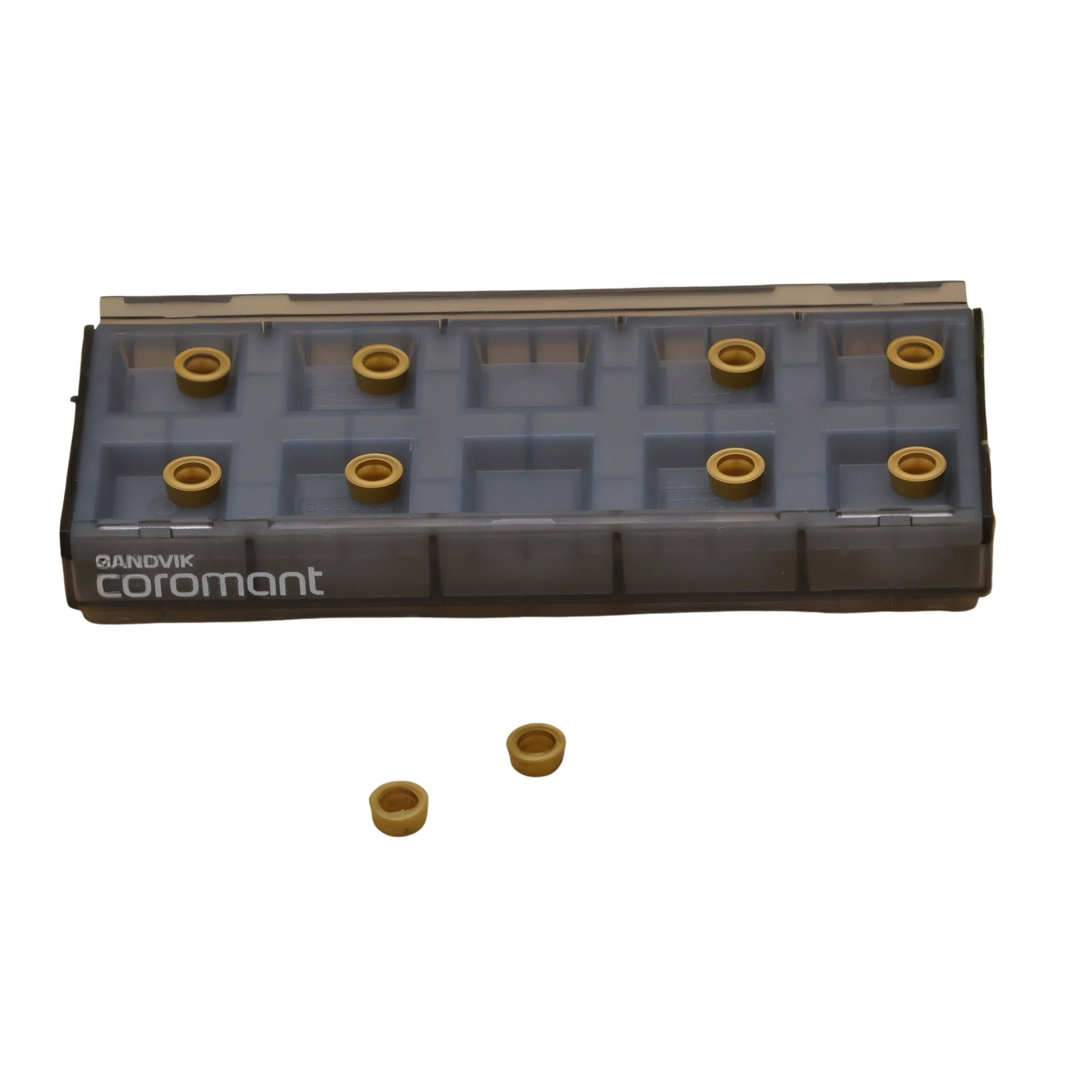 10pc Sandvik Coromant RCMT 06 02 M0 235 Indexable Turning Insert – Round - Twin Eagle Imports