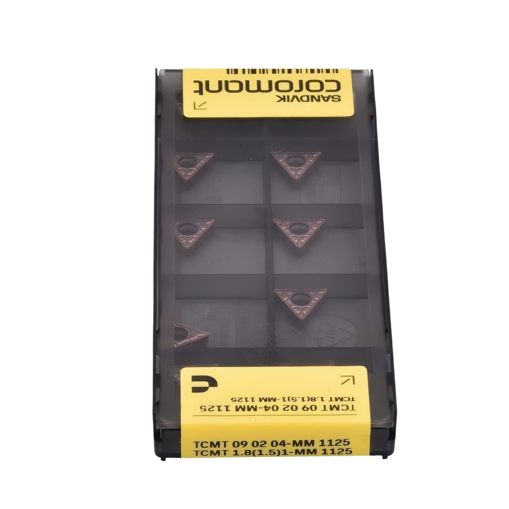 10pc Sandvik Coromant TCMT 09 02 04-MM 1125 Turning Insert (Suitable for Stainless Steel, Medium Chipbreaker) - Twin Eagle Imports