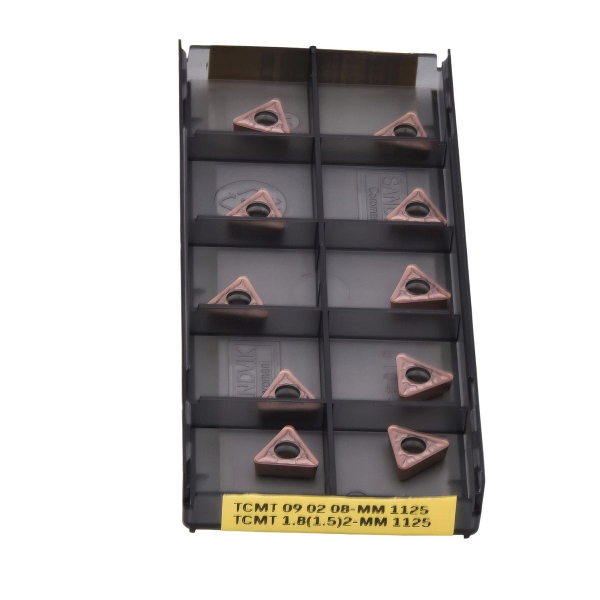 10pc Sandvik Coromant TCMT 09 02 08-MM 1125 Turning Insert (Suitable for Stainless Steel, Medium Chipbreaker) - Twin Eagle Imports