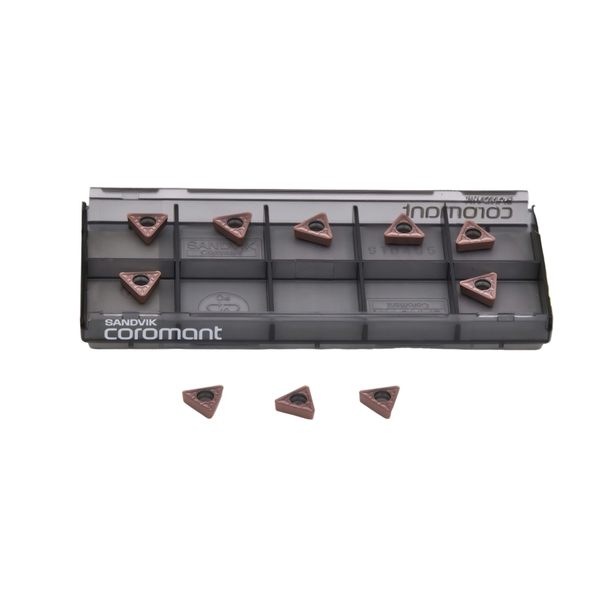 10pc Sandvik Coromant TCMT 09 02 08-MM 1125 Turning Insert (Suitable for Stainless Steel, Medium Chipbreaker) - Twin Eagle Imports